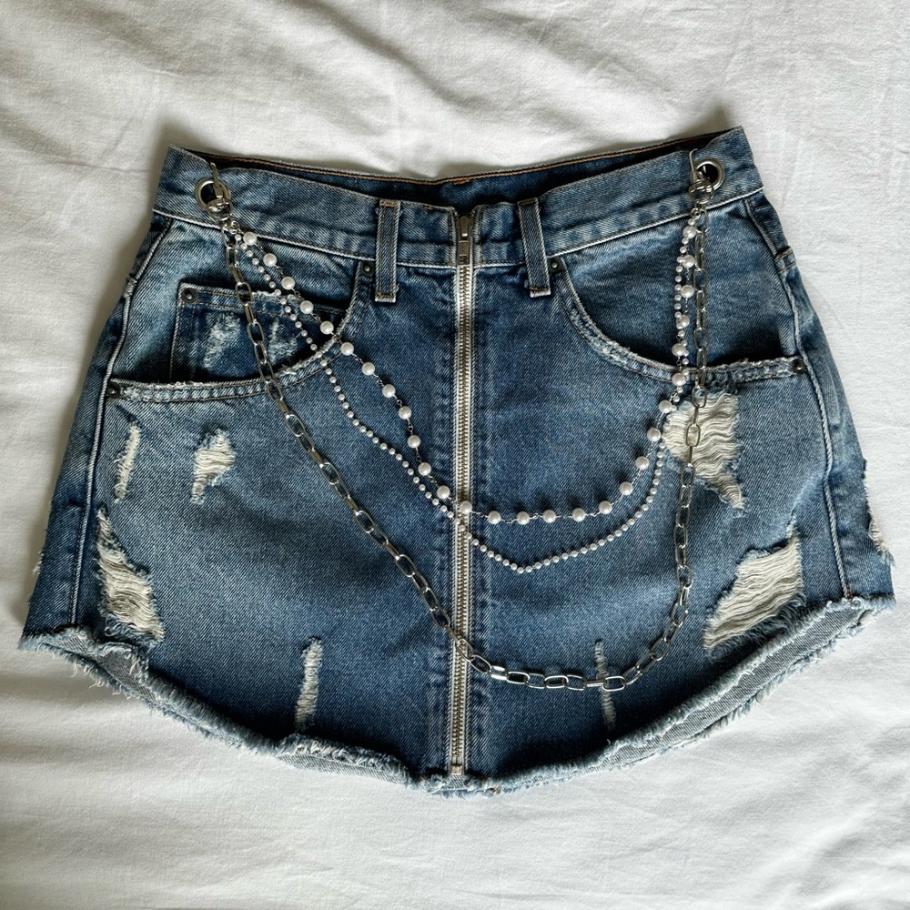 Carmar Jean Mini Skirt